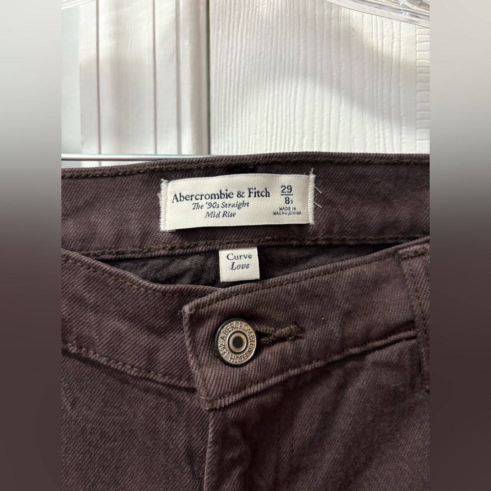 Abercrombie & Fitch Brown Straight-Leg Women’s Jeans - Picture 5 of 6
